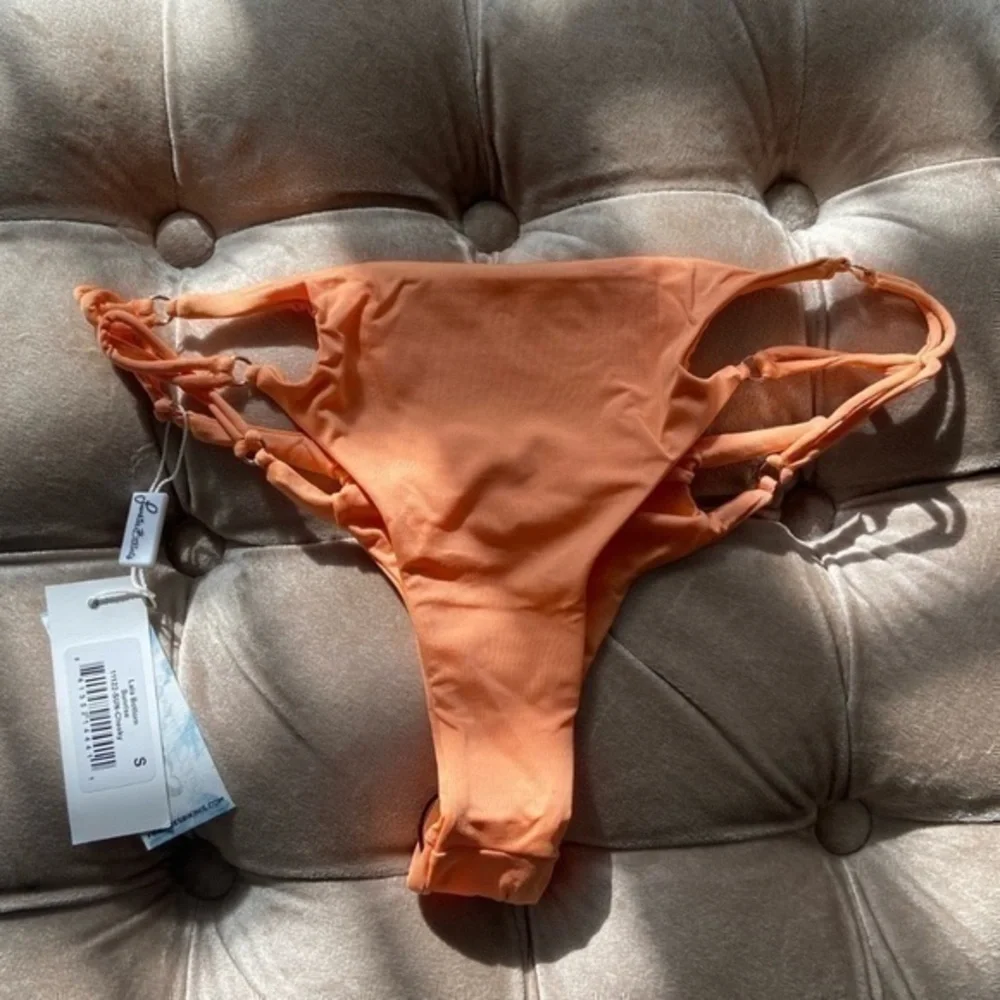 NEW Frankie’s Lala Sunrise‎ Light Orange Cheeky Bikini Size Small